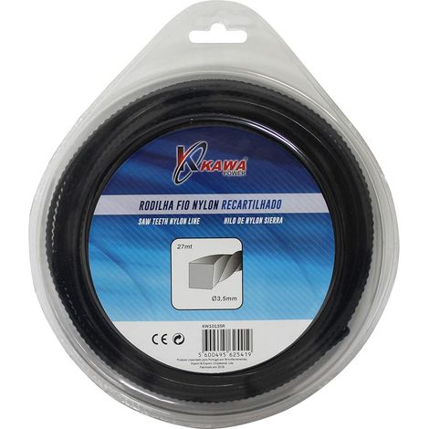 Kawapower Hilo de nylon trenzado 3,5 mm 27 m (1/2)