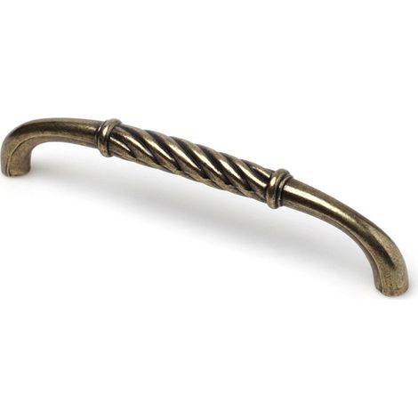 Asa en zamak con acabado cuero, dimensiones: 29x136x12mm, entrepuntos: 128mm - (1/4)