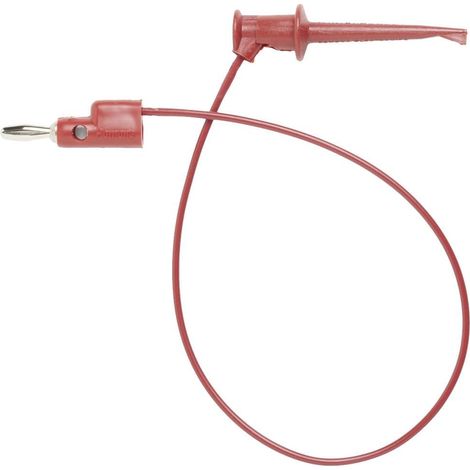 Pomona Electronics 3782-24-2 Cordon de mesure Banane mâle 4 mm pinces crocodile 0.60 m rouge 1 pc(s)
