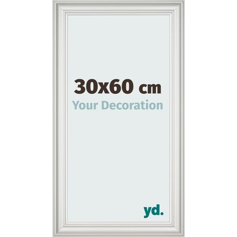yd. - Cadre photo 30x60 - Blanc Patine - MDF - Lazio