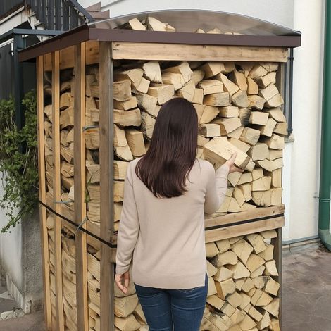 Cappello copri legnaia e pallet universale in policarbonato 115x115 cm