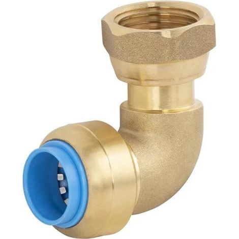 Winkelverschraubung mit freier Mutter, weiblich, 12 x 17 mm, Durchmesser 14 mm QUICK PLOMBERIE
