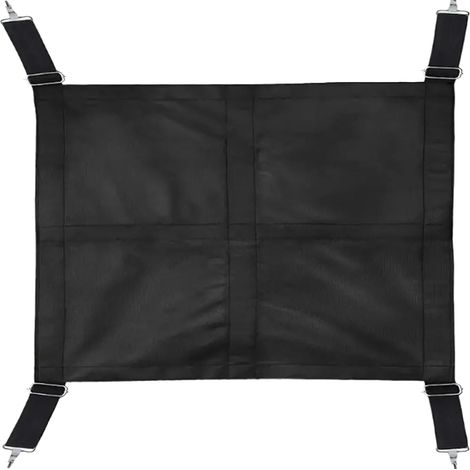 Horse Stall Guard, Equine Barrier Strap, Breathable Mesh Design Heavy Duty Hook Attachments, Adjustable Fence Panel for Farm, Corral, Aisle, Stable, Outdoor Use, 68x49x5cm (1/5)