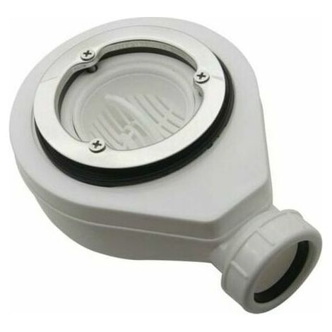 QAZQA Bonde horizontale sans capot 90 DONA pour receveurs de douche,Plomberie chauffage Évacuation des eaux usées Vidage douche Siphon de douche