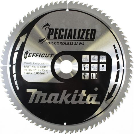 Makita  EFFICUT  Hoja  de  sierra  305x30x80Z  -  B-67315
