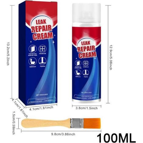 1 Spray Étanchéité Toiture, Action 30 Secondes, Anti-Fuite Fissures, Résistant UV Intempéries, Pour Extérieur (1/5)