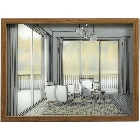 Cadre photo lumineux LED, veilleuse, décoration de chambre, tableau lumineux pour chambre ou balcon (1/3)