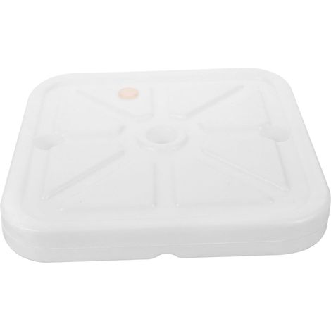 Socle de Base pour Arche de Ballons Carré Blanc en Plastique (1/5)