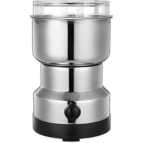 Elektrische Mini-Mühle für Kaffee, Gewürze, Pfeffer und Getreide, 300 ml, ultrafeines Mahlwerk mit 4 Klingen für den Hausgebrauch. (1/5)