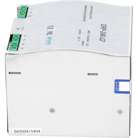 Alimentation sur rail DIN, stabilisation réglable, voyants LED, commutation pour boîte à fusibles DR-240-12 (1/5)