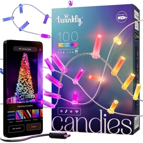 Twinkly Candies guirlande lumineuse multicolore 6 mètres