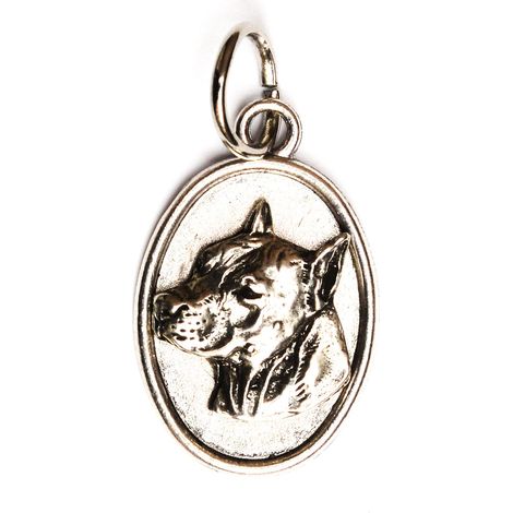 American Staffordshire Terrier, Amstaff, Amstaf I - Collier pour chien, pendentif « maman chien », bijou unique d'Art-Dog (1/5)