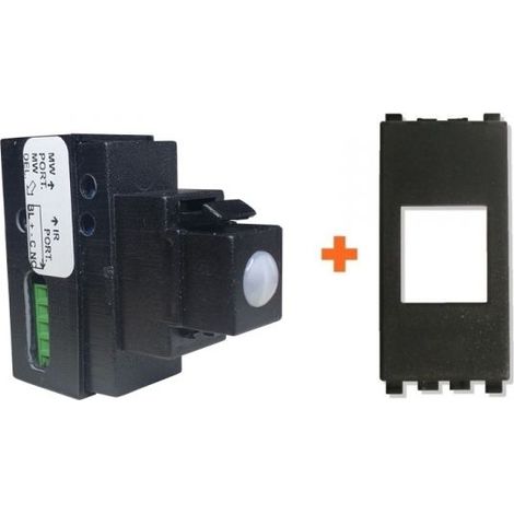 Sirsen sensore incasso doppia tecnologia filare universale compatibile Vimar Eikon grigio scuro - DT-KEY