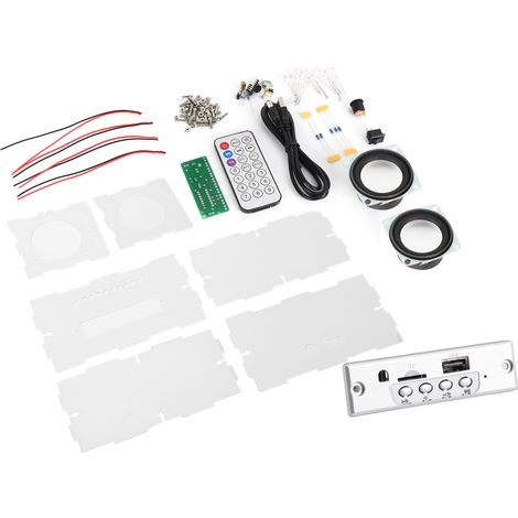 Kit DIY Enceinte Bluetooth avec Contrôle Vocal et Lumières LED - Amplificateur Son Électronique Compact (1/5)