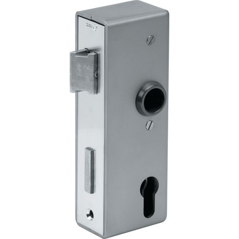 Boîte de serrure 141U, noir DIN L/D, dimensions A30xB60xC172mm, pêne de 40mm