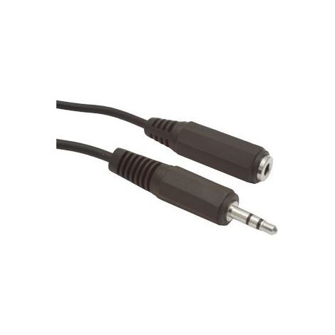1.5 m, 3.5mm/3.5mm, M/F cable de audio 1,5 m 3,5mm Negro (1/5)