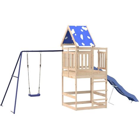 Outdoor Playset Solid Wood Pine vidaXL (1/5)