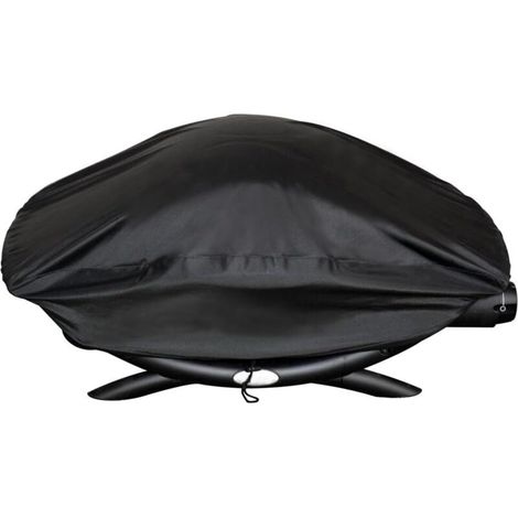 Gas BBQ Grill Covers Fit for Weber Baby Q, Q100, Q120 and Q1000 Gas Grills, Black