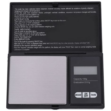 Mini tragbare hochpräzise LED-Digitalwaage für Gold-Silber-Diamant-Schmuck (100 g/0,01 g) (1/5)