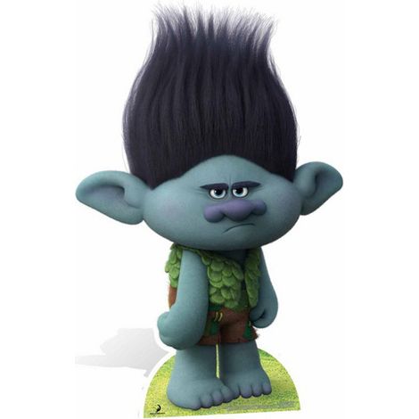 Figurine en carton Les Trolls - Branch Hauteur 79 CM