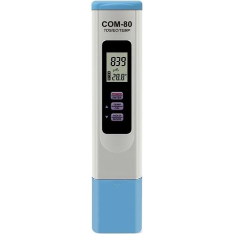 TDS EC – Compteur De Température COM-80, Moniteur De Solides Dissous Totaux, Testeur De Conductivité for Aquarium Hydroponique, Eau Potable (1/5)