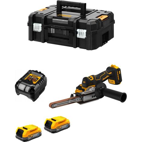 DEWALT Akku-Bandfeile DCM200E2T, 2x 1,7 Ah Powerstack und Ladegerät im TSTAK (1/5)