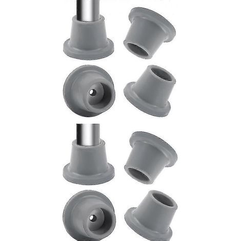 Robuste Gummifüße als Ersatz für Duschstühle, Badewannensitze und Duschhocker rutschfest 8er-Set (1/5)