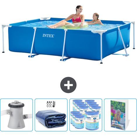 Intex Piscine Tubulaire Rectangulaire - 220x150x60 cm - 5-pièces SCB127 (1/5)