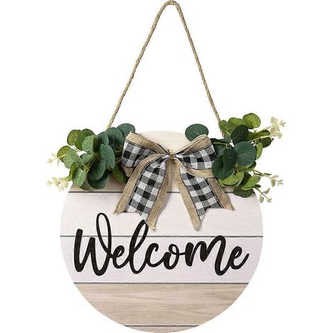 Décorations pour la porte d'entrée et le panneau de bienvenue intérieur