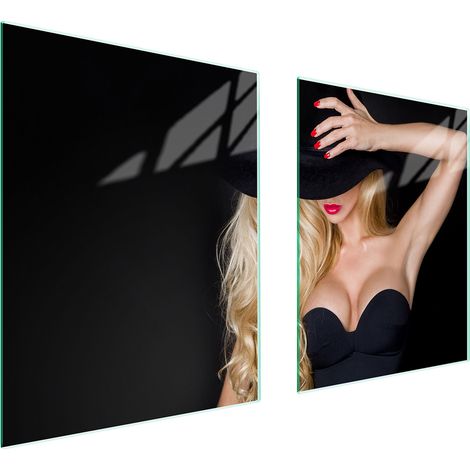 GLASSCHUTZPLATTE FÜR HERD 85x52 FRAUEN (1/5)