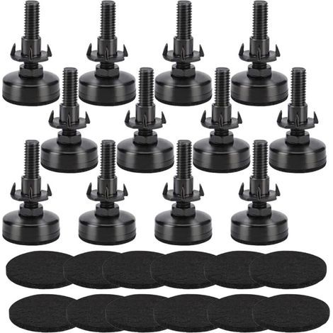 3/8"-16 verstellbare Füße zur Verhinderung von Nivellierfüßen, höhenverstellbare Füße, höhenverstellbare Füße für Möbel 12 (1/4)