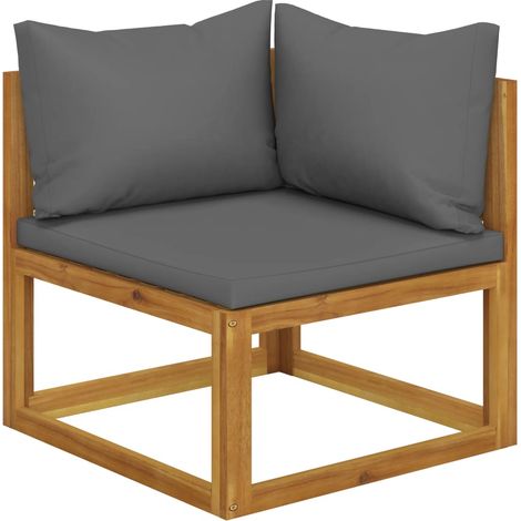 Maison Exclusive - 2-Sitzer-Gartenbank mit Dunkelgrauen Kissen