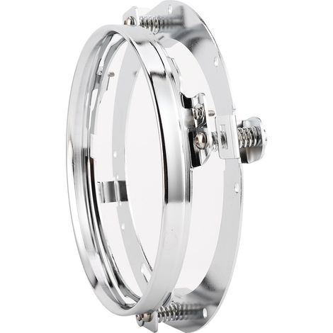 Support de phare avant rond 7 pouces, fixation base pour Jeep Wrangler JK, support de montage projecteur, pièce de rechange argentée, kit de montage. (1/5)