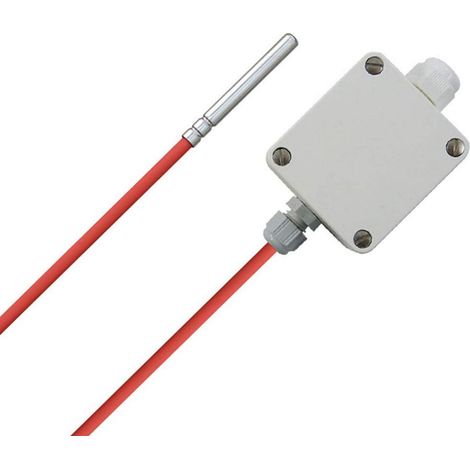 iOVEO 213HS02210 - PT1000 - Alloggiamento misuratore di temperatura con cavo di collegamento in silicone, uscita Attivo, campo di misurazione regolabile, sensore di temperatura, 10 metri (1/4)