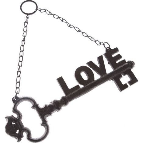 Pendentif en fonte avec l'inscription « amour »