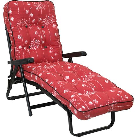 Deluxe Sun Lounger Bed Renaissance Rouge - L115 x W65 x H94 cm