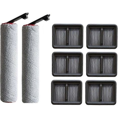 Set mit 8 Ersatz-Hauptbürstenfiltern für die Bodenscheuersaugmaschinen Dreame H14 ACE / H14 GT, einschließlich HEPA-Filter und Walzenbürstenteilen. (1/5)