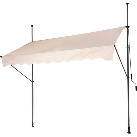 TOLDO + ESTRUCTURA 250x120 CM CREMA AMBIANCE (1/3)