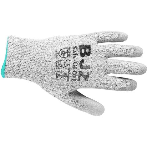 BJZ A-64479 Gant antistatique (ESD) résiste aux coupures Taille du vêtement: S Polyéthylène, Nylon®, Elasthane, Fibres