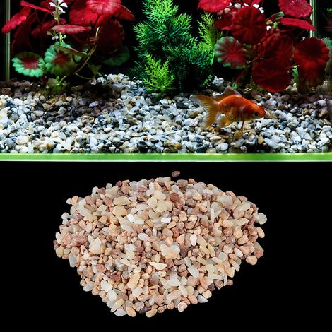 Décoration d'aquarium en grès, sable cristallin, ornement pour aquarium, accessoires de bricolage pour aménagement paysager (1/5)