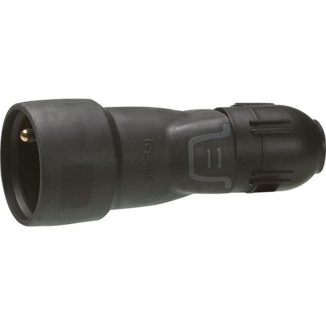 Prolongateur caoutchouc 2P+T 16A IK08 à témoin de tension (050443)