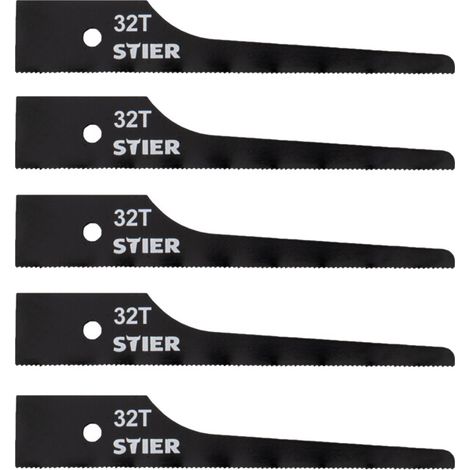 Lame de scie sauteuse STIER pour STS-100, 32 dents, 5 pièces 5 pièces
