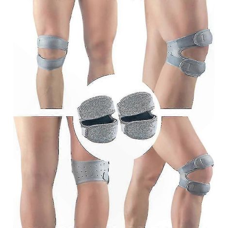 Verstellbare Patellastützbandage für Damen und Herren, 2er-Set Sehnenbandagen für Sport, Arthritis und Schmerzlinderung (1/5)