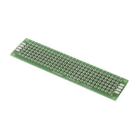 TRU COMPONENTS PCB2-3070 Platine d'expérimentation Epoxy (L x l) 70 mm x 30 mm 35 µm Pas 2.54 mm Con (1/2)