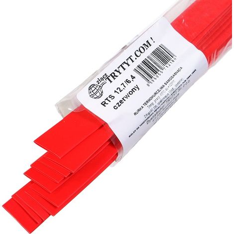 10x Tubo termorretráctil RTS 12,7/6,4 rojo (1/2)