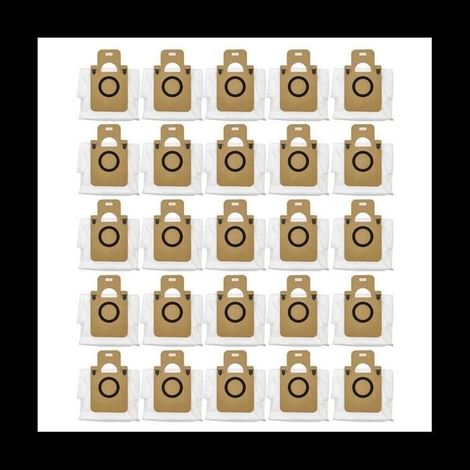 25 pezzi per Dreame Bot D10 Plus Sacchetto per la polvere Accessori Robot Aspirapolvere Sacchetto per la spazzatura Sacchetto per la spazzatura Pezzi di ricambio (1/5)