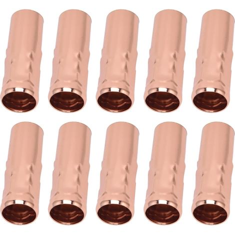 10 Douille, Fer, 80mm, E14, Rose Gold, Lustre