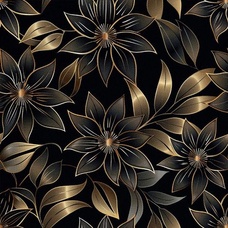 Dekorativer Outdoor-Stoff Oxford - Motiv Blumen I DX5122 (1/5)