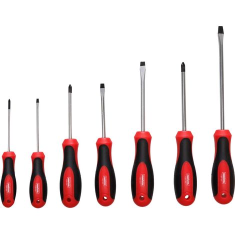 TrendLine Schlitz Schraubendreher-Set, 7-teilig Schraubenzieher (1/3)