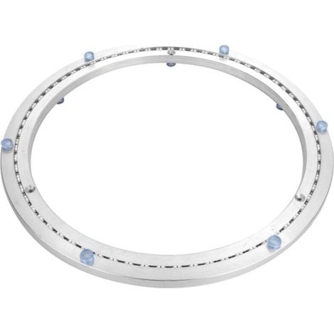 Metall-Drehteller mit Kugellager, runder Schwenkfuß, 360° drehbar, einreihige Kugellager, für hohe Belastungen, ø 35 cm